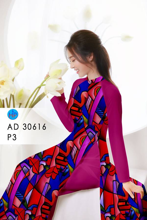 Vải Áo Dài Hoa Văn AD 30616 38